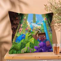 1 vnt. PC žaidimo M-Minecraft pagalvės užvalkalas Automobilio mesti pagalvės užvalkalas Sofai Automobiliui Kalėdinė dovana 30cmx30cm black