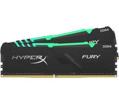 Kingston HyperX FURY RGB 32GB (2x16GB) DDR4 3600MHz CL18 RAM atmintis