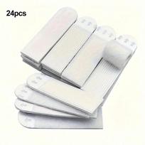 12/24pcs-Traceless and easy to pull adhesive Velcro for fixing photo frames, hanging pictures without leaving any adhesive white