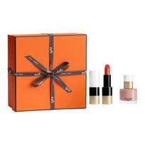 Hermes Lipstick Nail Gift Box Makeup Set Natural Color + 17444913 17444913-Lipstick 3.5g#75+Nail Polish 15ml#06 ruda