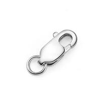 s Gold Plated Square Lobster Clasp Handmade DIY Accessories 925 Sterling Silver Jewelry Accessories 8.0mm white
