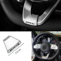 Automobilio vairo emblemos lipdukai Metalinis ženklelis Mercedes Benz AMG W206 W204 W205 W212 W213 W221 W222 W223 W251 W464 GLE GLC EM4