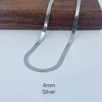 Mariasz Minimalist 40/45/50mm Snake Chain Necklace Choker Stainless Steel Herringbone Gold Jewelry Gift for Women and Men 50cm black