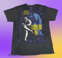 New Guns N Roses Use Your Illusion Tour Mens 1991 Vintage T-Shirt L gray