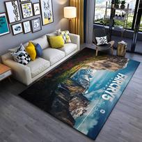 Far Cry 5 Nature Scenery Printed Rug - Non-slip rug suitable for living room and bedroom sofas 40x60cm( 15x23in ) gray