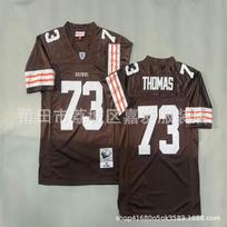 Cleveland Browns Retro Rugby Jersey Mens Cotton Football Style Uniform Embroidered 32 73 19 Vintage XXL