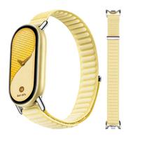 Breathable Strap for Xiaomi Mi Band 11 10 9 8 Accessories Sport Nylon Loop Replacement Bracelet Correa Smart Mi band 10 9 8 NFC Mi band 11-11 NFC beige