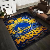 Golden State Warriors Graffiti Style Rug Non-slip rug suitable for living room and bedroom sofas 80x120cm( 31x47in)
