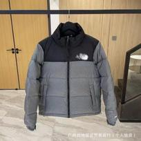 Winter 1996 US Version Plaid Hooded Cotton Jacket Unisex Warm Embroidered Couple Coat XL 140-165