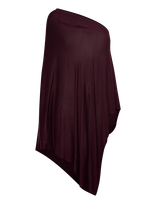 Movesgood - Petrina Poncho - Onesize - Black - Pončas - Burgundiška splava