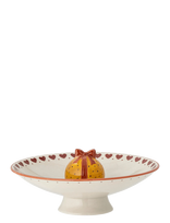 Bloomingville - Jolly Pedestal Bowl - Serviravimo dubenėlis - Raudona