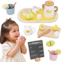 VIGA PolarB medinis limonado rinkinys ąsotis padėklas puodeliai citrina 21 vnt.