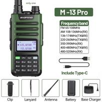 1/2PCS Baofeng M-13 Pro Air Band Walkie Talkie 10W Wireless Copy Frequency Long Range Type-C NOAA AM UV-5R K5 Ham Two Way Radio EURO