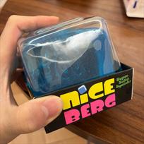 8.5cm Super Big Needoh Nice Berg Sensory Stress Reliever Fidget Tool for Anxiety & Focus Desk Sensory Cube Gifts blue