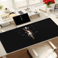 Xxl Jesus And Cross Gaming Mouse Pad Large Nonslip Rubber Base Desk Mat Office Believer Gift Religious Art Design Keyboard Pad 800x300x2mm