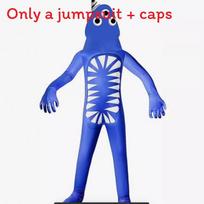 Rainbow Friends Roblox Game Costume With Blue Monster Design For Children Cosplay Blue,110cm blue