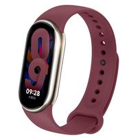 Skirta Xiaomi Mi Band 10 9 8 dirželiui NFC priedai Sportinis guminis silikoninis dirželis Apyrankė Apyrankė pulseira correa Xiaomi Smart Band mi band 8 9 10 black