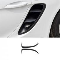 Carbon Fiber Side Fender Air Vent Cover Trim For Porsche 718 Boxster Cayman white