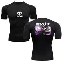 Anime Bleach Kompresiniai Marškinėliai Vyrams Sporto Salė Sportas Bėgimas T-shirt Rashgard Viršutiniai Marškinėliai Greitai Džiūstantys Trumpomis Rankovėmis T-shirt Vyrams XXXL black