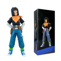 Anime Dragon Ball Z Android 17 18 Figure Android 18 PVC Action Figures Collection Ornaments Model Toys Children Christmas Gift gray