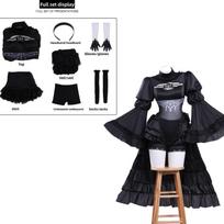 Nier Automata Wedding Dress Cosplay Costume For Anime Game Role Play Halloween L black