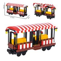 Vintage Rhine Gold BR 103 Electric Locomotive Building Block Model DIY Assemble Train Kit for Collection Railway Enthusiasts brown