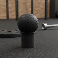 Barbell Attachment Floor Full Rotation Base Portable Rotating Anchor Body Workout black