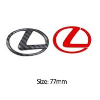 Car Steering Wheel Badge Emblem Sticker For Lexus GX470 GX460 GX400 LX470 LX570 RX270 RX300 IS200 IS250 IS300 IS350 ES200 RX350 VU8 red