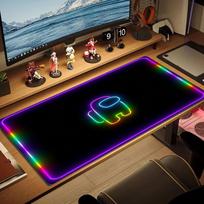 Among Us Large Size Mouse Pad Large Gaming Table Cushion Non-slip Laptop Tablet Big Mousepad XXL Mat Mini PC Playmat With Lock edge 30cmx60cm(11.8x23.6inch) brown