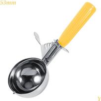 Rice Meat Balls Dough Kitchen Cookies Mash Ice Cream Scoop Food Portioner Cutter Ice Ball  Spoon 53mm yellow yellow