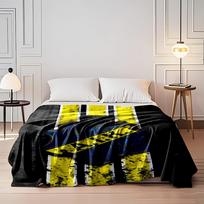 AIK Soccer Club Emblem Blanket print blanket soft and cozy perfect for the living room bed sofa or a nap,gift 80cm x 120cm black