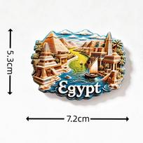 Egipto 3D šaldytuvo magnetukai Lipdukai Turizmo suvenyras Šaldytuvo magnetukai Lipdukas Namų virtuvės dekoras
