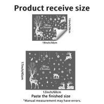 Christmas Static Window Stickers Do Not Damage Glass in Living Room Windows JDT30054 gray