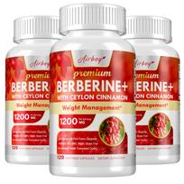 Airboy - Ceylon Cinnamon & Berberine Hydrochloride Dietary Supplement - Weight Management 120*3