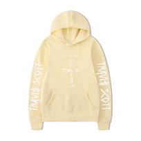 Trendy Unisex TRAVIS SCOTT Cactus Jack Hoodie L beige