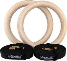 Gimnastikos žiedai, suaugusiems Master MAS4A330, 23 cm, 1.3 kg, ruda sp., 2 vnt.