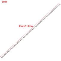 Silver 2mm/3mm/4mm/5mm/6mm Extra Long HSS Drilling Straight Shank Drill Bits Parts Cutter Drilling Kit For Wood SteelMetal Alloy