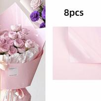 New DIY Rose Flower Wrapping Bag Waterproof 43*48cm Flower Wrapping Paper Wrapping Paper for Valentine's Day Wedding Party 5x5x5cm rožinė