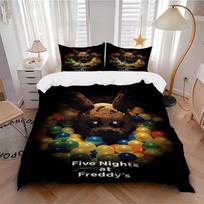 Fnaf Horror Bedding 3 Piece Set Hd Print Duvet Cover Pillowcases For Teens Adult Bedroom Decoration Christmas Gift C9211959 135cmx200cm white