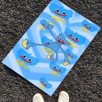 Huggy Wuggy Printed Carpet, Rug for Office Chair Living Room Bedroom Kitchen Room Decor Gifts. 40cmx60cm blue
