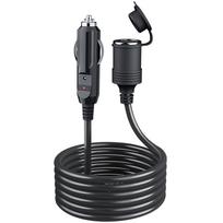 LUYING Cigarečių degiklio lizdo ilgintuvas, 3 m DC maitinimo laidas, 12 V, 24 V, gray
