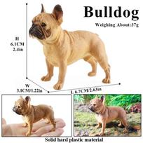 Oenux Mielas prancūzų buldogas Gyvūnai Mielas šuniukas Miega Tingus šuo Veiksmo figūrėlės Modelis Figūrėlė PVC Namų dekoracija Švietimo žaislas beige