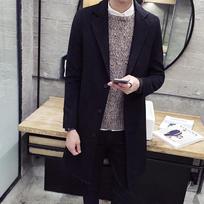 Autumn and Winter Men's Coat Korean Version Slim-fitting Men's Trench Coat Men's Coat Material Large Size Coat 5XL gray