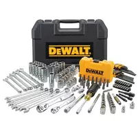 DeWalt rankinio įrankių komplektas 1/4" ir 3/8" 142 dalių