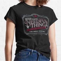 Needful Things Antiques Vintage Distressed Horror Classic T Shirt L black