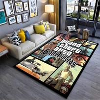 Grand Theft Auto San Andreas Kilimas Neslystantis kilimas tinka svetainės ir miegamojo sofoms. 70x100cm( 27x39in )