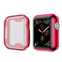 Screen Protector For Apple Watch Case Ultra 49mm 9 8 7 45mm 41mm Full TPU Bumper Cover iwatch series 6 5 4 SE 44mm 40mm 42 38MM Series 456 SE 44mm raudona