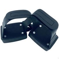 Exercise Bike Pedals with Straps Reinforced Cycle HighGrip for Fitness Velcro 1-2 blue