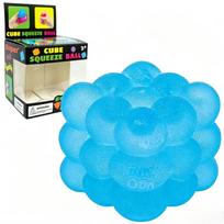 New Transparent Grape Cube Stress Relief Squeeze Ball Stretchable Soft Tpr Squishy Hand Fidget Toy For Adults And Kids