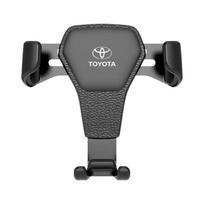 Car Phone Holder Air Vent G-Sensor Smartphone GPS Stand for Toyota TRD GR Yaris Mark-X Mirai Yaris Corolla Avensis Aygo Vitz Vios toyota black